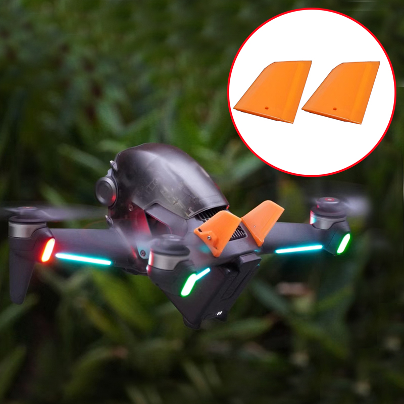 Drone 3D Modeling - Ala trasera Vertical, vuelo aerodinámico trasero,