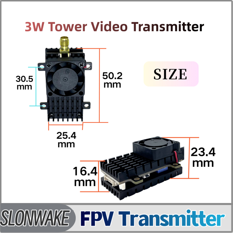 Drone Lidar - SLONWAKE 5,8G 3000mW simulación VTX FPV