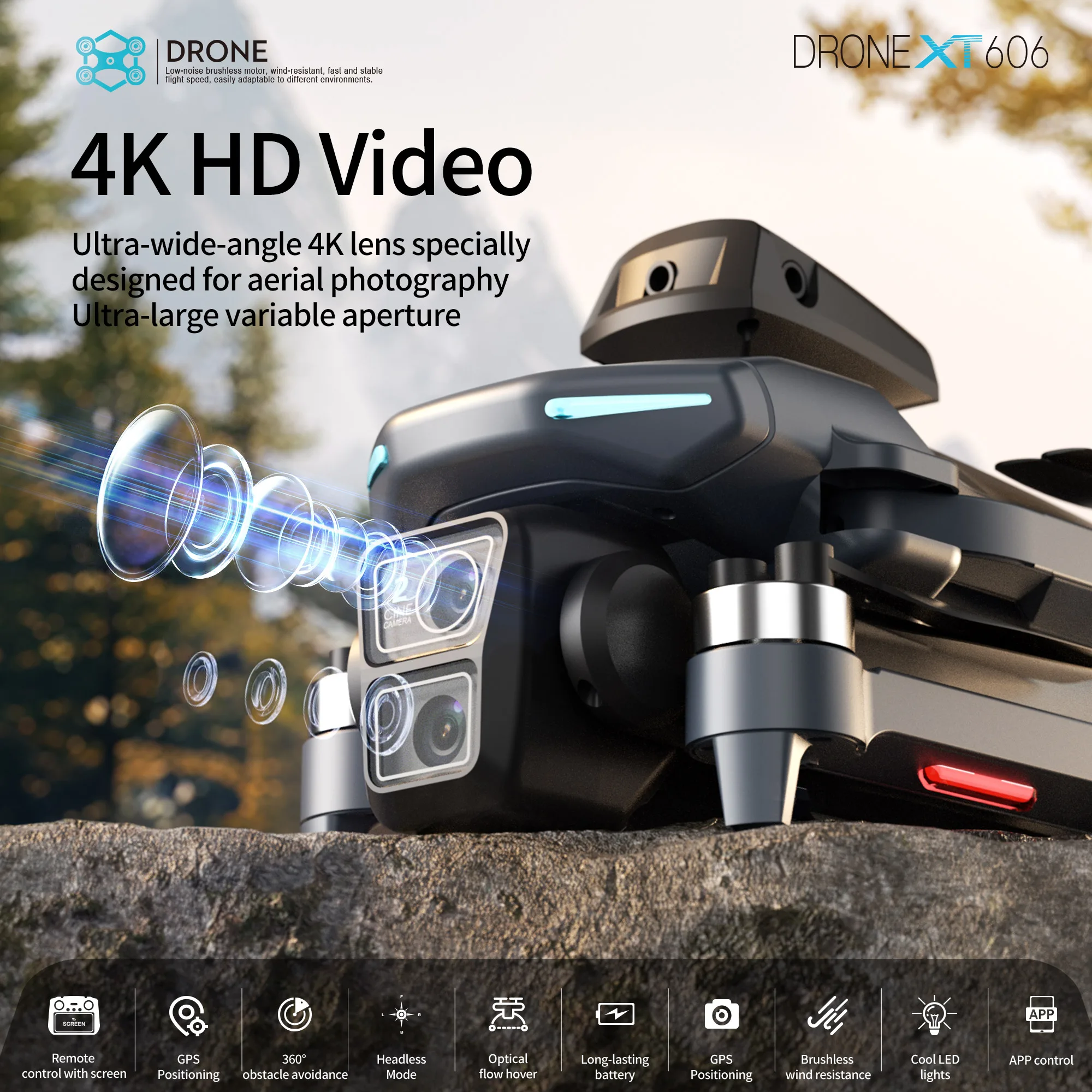 Dron GPS Lenovo XT606 MAX 4k P - Drone Surveying reseña y precio